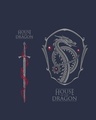 Shop Men's Blue House Of The Dragon Kingdom Graphic Printed Vest