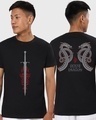 Shop Men's Black House Of The Dragon Legacy Graphic Printed T-shirt-Front