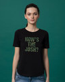 Shop How's The Josh Basic Round Hem T-Shirt-Front