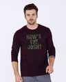 Shop How's The Josh Full Sleeve T-Shirt-Front