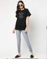 Shop HP Crest Boyfriend T-Shirt Black (HPL)-Full