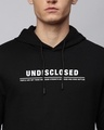 Shop Men's Black Undisclosed Typography Hoodie Sweatshirt