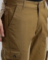 Shop Men's Green Slim Fit Cargo Trousers