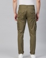 Shop Men's Brown Slim Fit Cargo Trousers-Design