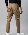 Shop Men's Brown Slim Fit Cargo Trousers-Design