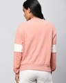 Shop Women's Pink Color Block Crop Sweatshirt-Full