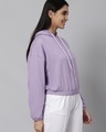 Shop Women's Purple Los Angeles Typography Hoodie Sweatshirt-Design