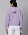 Shop Women's Purple Los Angeles Typography Hoodie Sweatshirt-Full