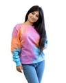Shop Women's Pink Tie & Dye Loose Fit Sweatshirt-Design