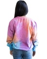 Shop Women's Pink Tie & Dye Loose Fit Sweatshirt-Full
