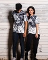 Shop Tie Dye Unisex Black Tee   Pack Of 1-Front