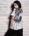 Shop Tie Dye Unisex Black Tee   Pack Of 1-Full