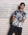 Shop Tie Dye Unisex Black Tee   Pack Of 1