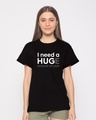 Shop Hug For Cash Boyfriend T-Shirt-Front