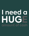 Shop Hug For Cash Round Neck 3/4th Sleeve T-Shirt