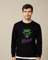 Shop Hulk Face Fleece Light Sweatshirts (AVL)-Front