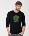 Shop Hulk Fist Full Sleeve T-Shirt (AVEGL)-Front