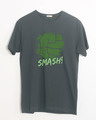 Shop Hulk Fist Half Sleeve T-Shirt (AVEGL)-Front