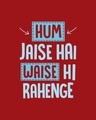 Shop Hum Jaise Hai Full Sleeve T-Shirt Bold Red