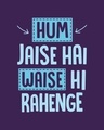 Shop Hum Jaise Hai Round Neck Vest Parachute Purple -Full