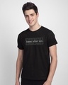 Shop Human After All Half Sleeve T-Shirt Black-Front
