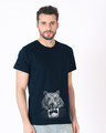 Shop Humanized Tuxedo Tiger Half Sleeve T-Shirt-Design