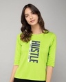 Shop Hustle 24x7 3/4th Sleeve T-Shirt-Front