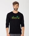 Shop Hustle Gradient Full Sleeve T-Shirt-Front