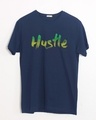 Shop Hustle Gradient Half Sleeve T-Shirt-Front