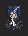 Shop Men's Black Hyuga Negi Byakugan Graphic Printed T-shirt-Full