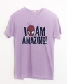 Shop I Am Amazing Half Sleeve T-Shirt (SPL)-Front