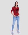 Shop I Am Lazy And I Love It Round Neck 3/4th Sleeve Women's T-shirt-Full