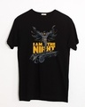 Shop I Am The Night Half Sleeve T-Shirt (BML)-Front