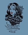 Shop I Am Wonder Woman Scoop Neck Full Sleeve T-Shirt (DCL)-Full