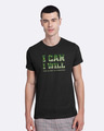 Shop I Can I Will Half Sleeve T-shirt For Men's-Front