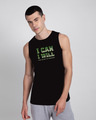 Shop I Can I Will Round Neck Vest For Men's-Front