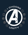 Shop I Choose Unity Full Sleeve T-Shirt (AVL) Navy Blue-Full