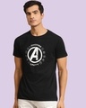 Shop I Choose Unity Half Sleeve T-Shirt (AVL) Black-Front