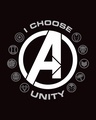 Shop I Choose Unity Half Sleeve T-Shirt (AVL) Black
