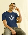 Shop I Choose Unity Half Sleeve T-Shirt (AVL) Navy Blue-Front