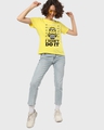 Shop Women's Yellow I Didn't Do It Graphic Printed T-shirt-Design