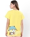 Shop Women's Yellow I Don't Give A Sip Graphic Printed Boyfriend T-shirt-Design