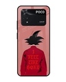 Shop I Feel Like Goku Premium Glass Case for Poco M4 Pro(Shock Proof, Scratch Resistant)-Front