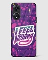 Shop I Feel Nothing Premium Glass Case for Oppo A78 5G-Front