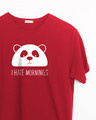 Shop I Hate Mornings Half Sleeve T-Shirt-Front