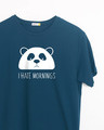 Shop I Hate Mornings Half Sleeve T-Shirt-Front