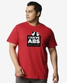 Shop I Have Abs Half Sleeve Plus Size T-Shirt-Front