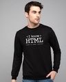 Shop I Know Html Fleece Light Sweatshirts-Front