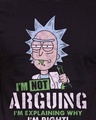 Shop I'm Not Arguing Official Rick And Morty Cotton Half Sleeves T-Shirt