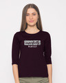 Shop I'm Perfect Round Neck 3/4th Sleeve T-Shirt-Front